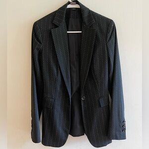 Black and white suit jacket